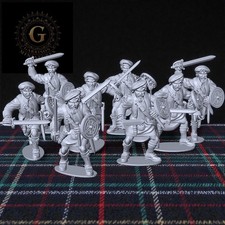 Scots Jacobites Claymores X8: '45 Rebellion, Culloden 28mm Wargames Miniatures