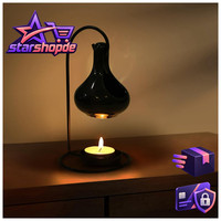 Duftlampe Keramik Aromalampe Teelichthalter Schwarz Mit LöFfel Aroma Diffuser