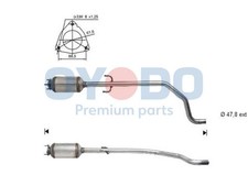 DPF Rußpartikelfilter Dieselpartikelfilter Oyodo 20N0096-OYO für OPEL CORSA S07