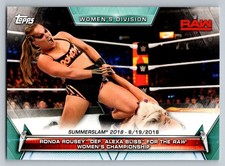 2019 Topps WWE Women's Division #82 Ronda Rousey def. Alexa Bliss