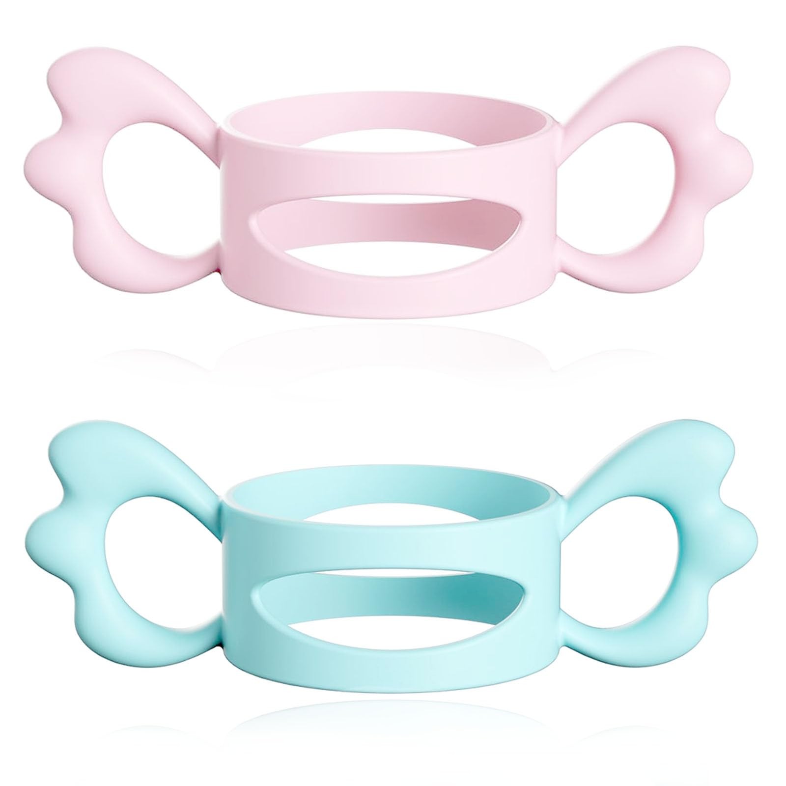 Poignées de biberon lot de 2 accessoires silicone col large bébé