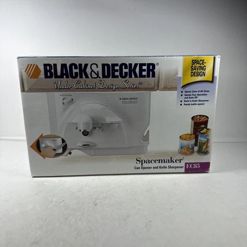 BLACK+DECKER Spacemaker Under-Counter Can Opener Open Box Model EC85