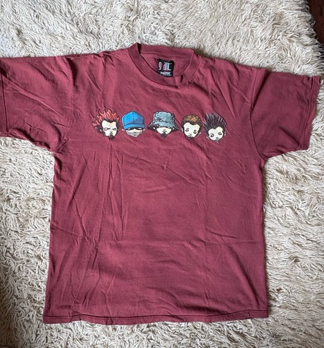 VTG 90s Limp Bizkit heads Duval County Mens XL TShirt Band School Bus maroon