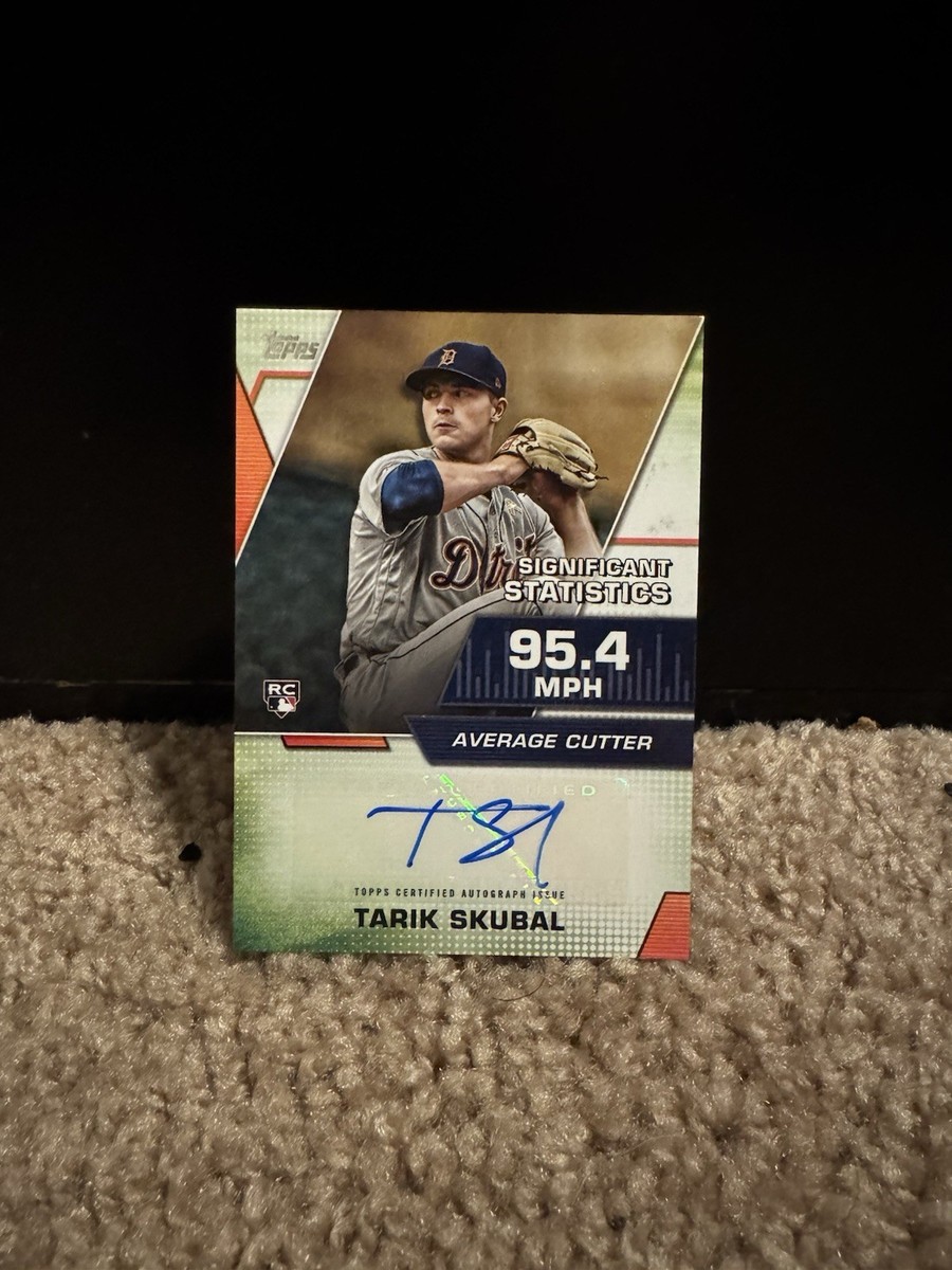 2021 Topps Tarik Skubal Auto /50 RC Significant Statistics Gold