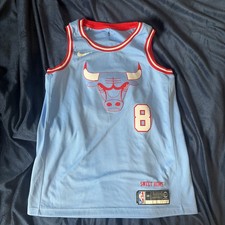 Nike Chicago Bulls NBA #8 Zach Lavine City Edition Jersey Sz 48 Nike Swingman