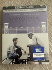 The Shawshank Redemption Steelbook 4K Ultra Hd Blu-ray New Sealed