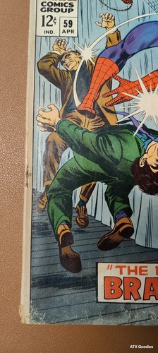 Amazing Spider-Man #59 1st MJ Coverr; 1st Brainwasher; 1st Gwen Stacy Kiss! LMG - Picture 4 of 23
