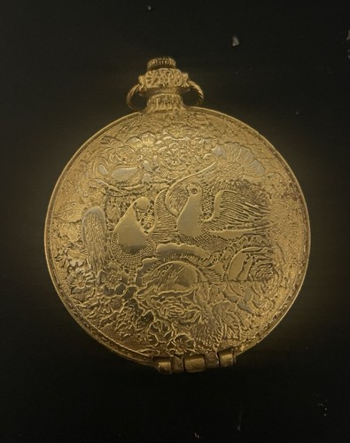 Vintage Pocket Powder Compact, Gold Toned. No Powder Included. See Pictures - Bild 3 von 6
