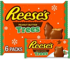 Reese’s Milk Chocolate Peanut Butter Trees Candy 1.2 oz (6 Pack) | Holiday Chris
