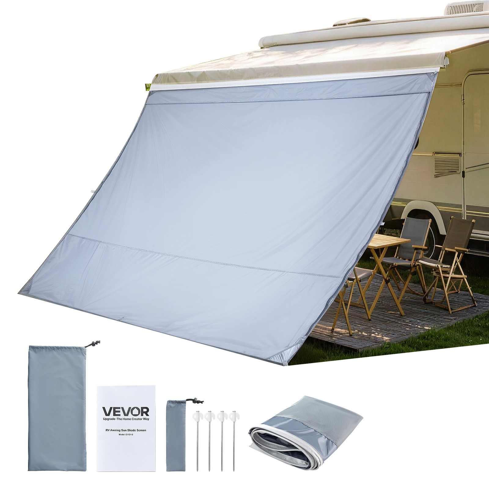 Façade de store anti-éblouissement VEVOR contre la chaleur en camping-car