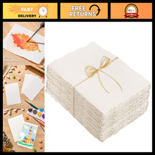 100 Sheets 4x6 Watercolor Paper 300 GSM Deckled Edge Rough Textured for Crafts