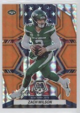2022 Panini Mosaic National Pride Reactive Orange Prizm Zach Wilson #270 0v3r