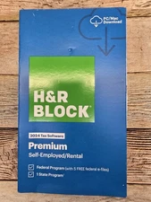 H&R Block Tax Software Premium 2024 PC/Mac [Boxed Key Card )