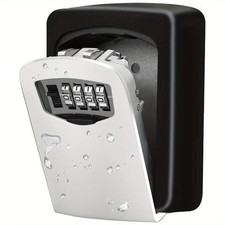 ALl Metal Key Lock Box for Outside Combination Lockbox House Key Wall Mounted