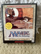 Magic The Gathering Vintage Strategy PC computer game Big Box Sealed Micro Prose
