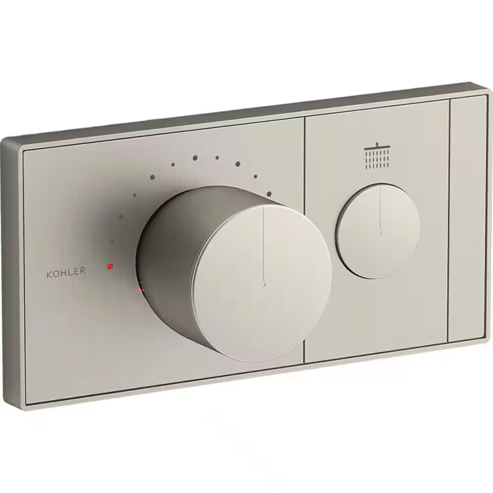 Anthem 1-Outlet Thermostatic Valve Control Panel with Recess