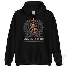 WRIGHTON FANTASY COAT OF ARMS HOODIE novelty parody family name crest
