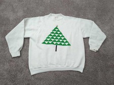 Vintage Absolutely Active Pullover Mens XL Christmas Tree Holiday Made in USA