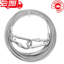 30ft Tie-Out Cable for Small Medium Dogs up to 50 Pounds,Dog Runner Tether Chain