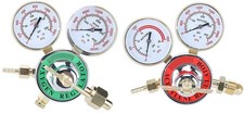 2pcs Dual Welding Gas Regulators Oxygen cga540 And Acetylene cga510 Combo Br