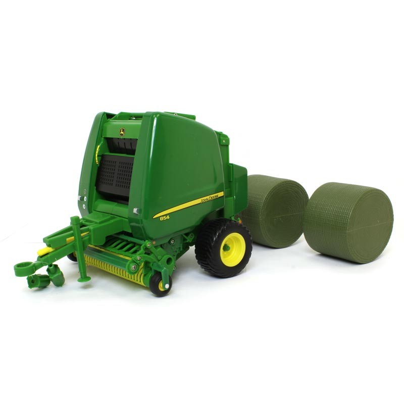 116 Durable Plastic John Deere 854 Round Baler with Bales 46004 11390₽