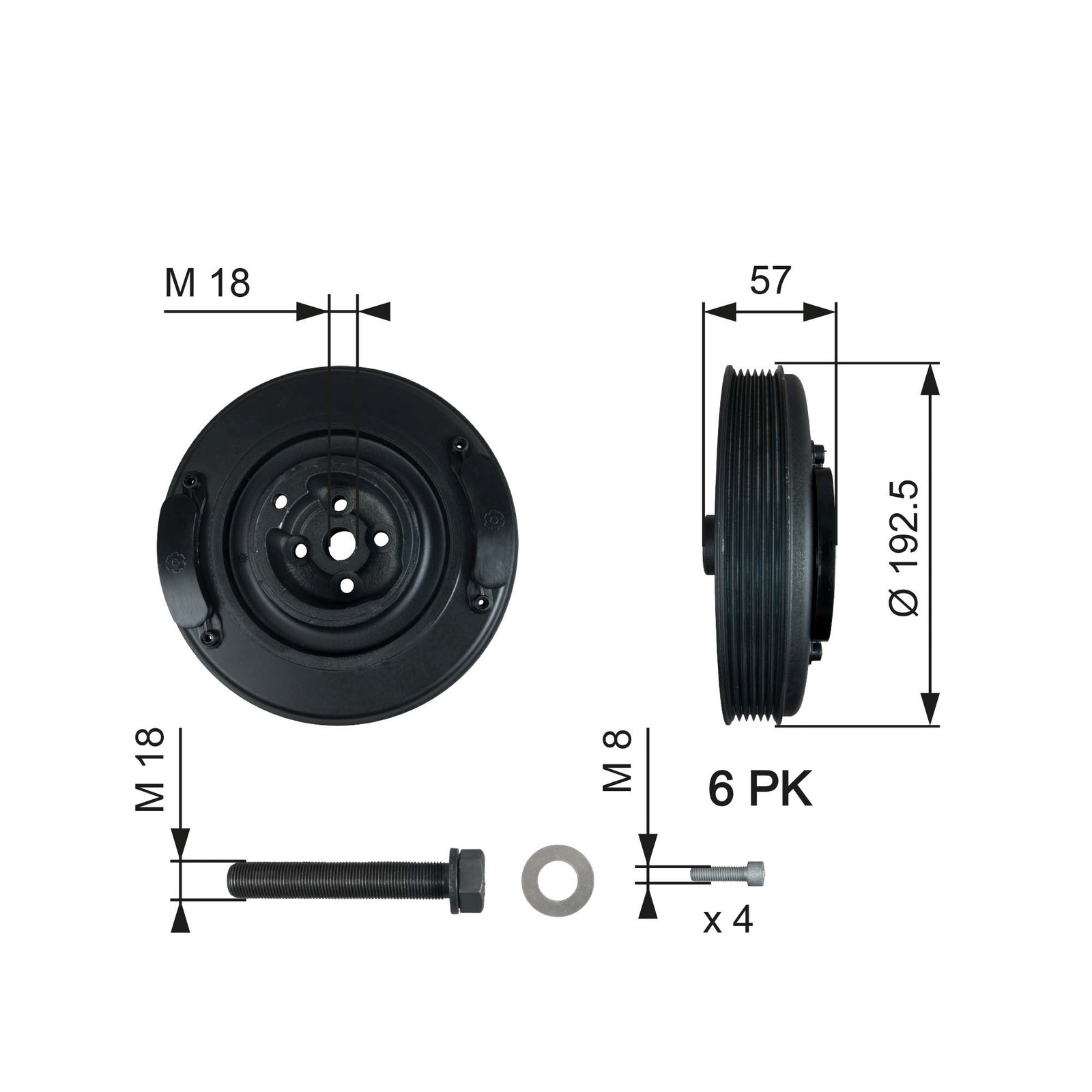 Fits GATES TVD1033A TVD1033A TO VIBRATE THE TORSO. DAMPER ⭐UK Stock⭐ - Image 5