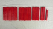 Vintage Unifix Cubes Snap Blocks Counting Math Manipulative 275 Pieces All Red