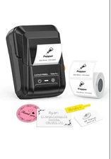Portable Bluetooth Label Sticker Maker Machine Wireless with Thermal Paper B13