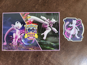 Pokemon Go Fest 2026 - Postcard, Sticker, and Code