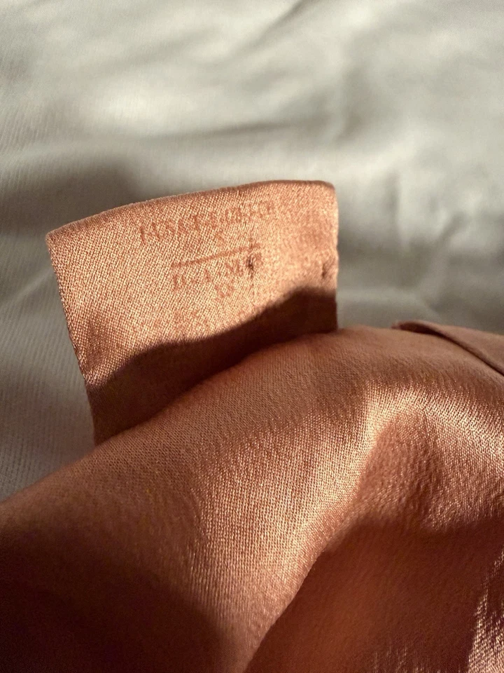 Blusa para mujer Brunello Cucinelli sin mangas rosa salmón talla S Foto 3 de 4