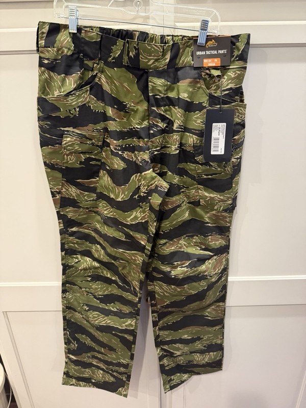 Helikon-Tex UTP Pants Polycotton Stretch R/S Mens Tactical Tiger Stripe Camo