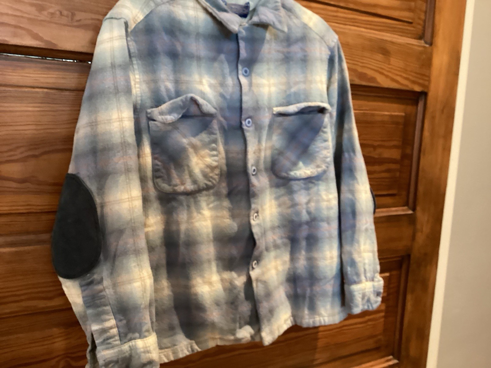 VGT 60s Pendleton Shadow Plaid Wool Loop Collar F… - image 3