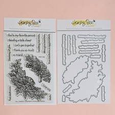 Honey Bee Stamps FALL SWAGS Stamp  Die Set - RETIRED