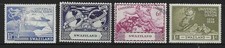 1 set 4 1949 Swaziland stamps 2 MH 2 f/used  (UPU) ($2.65 Bargain)
