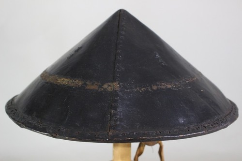 JINGASA of YOROI (armor) : EDO : 13.8 × 13.8 × 5.5 " 360g - Picture 3 of 8