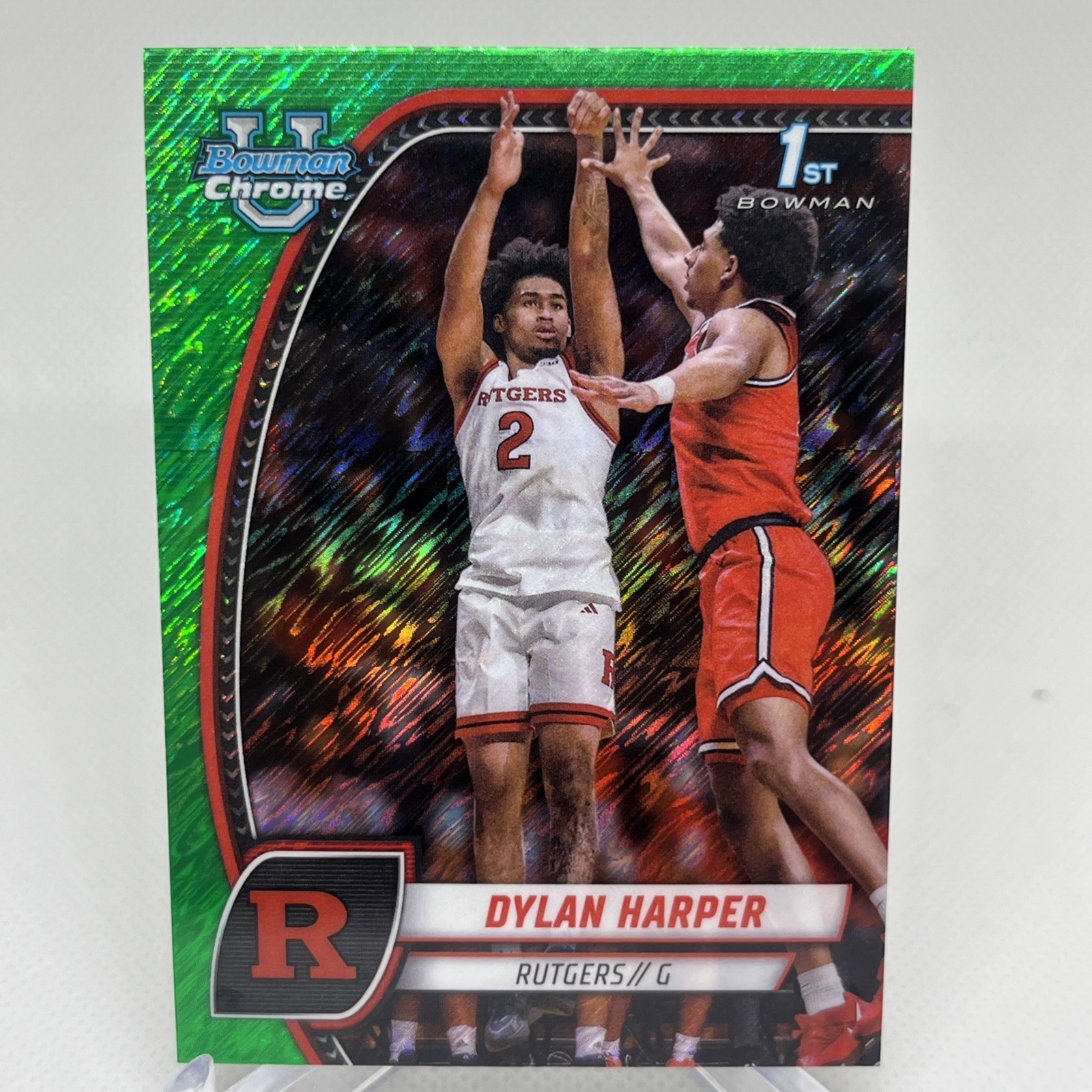 2024-25 Bowman University Chrome - Dylan Harper #22 Green Shimmer (RC)