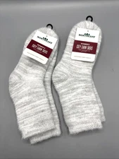 Northeast Outfitters Women's Cozy Cabin Socks Aloe Infused Grey Size 5-10 2 pack