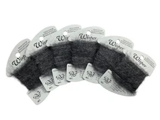 Rainbow Gallery Wisper Kid Mohair Lot of 6 Gray W61 Needlework Thread Fuzzy