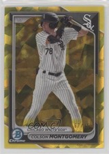 2024 Bowman Sapphire Edition Chrome Prospects Yellow 67/75 Colson Montgomery lz7