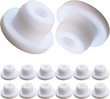 12 PCS Bathtub Jet Covers Silicone Hole Plug White Tube Plugs Waterproof Bathtub