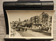 Wojna światowa 1914-1918 niemieccy żołnierze w zniszczonym mieście (9x6)oryginalny obraz