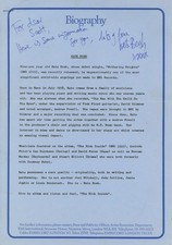 Kate Bush Signed “The Kick Inside” 1978 EMI Records press release