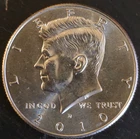 JFK HALF DOLLAR - 2010 D - VERY LOW MINTAGE - NIFC - UNC - FREE SHIPPING