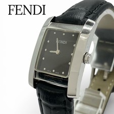 FENDI 7000L Square Quartz Watch, Black Dial, Working Condition