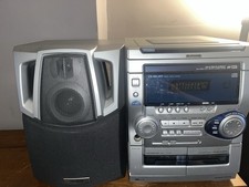 Aiwa CX-NAJ20U 3-Disc CD 2-Cassette Player Audio System With 1 Speaker