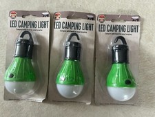 Set of 3 LED Hanging Camping Lights