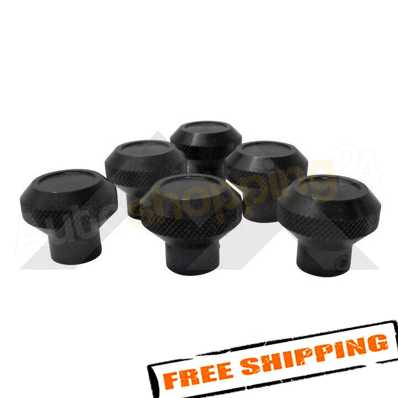 Juego de perillas de control de tablero Crown RT27002 negras para Jeep CJ-5 1976-1986 CJ-7 1976-1983 Foto 2 de 4