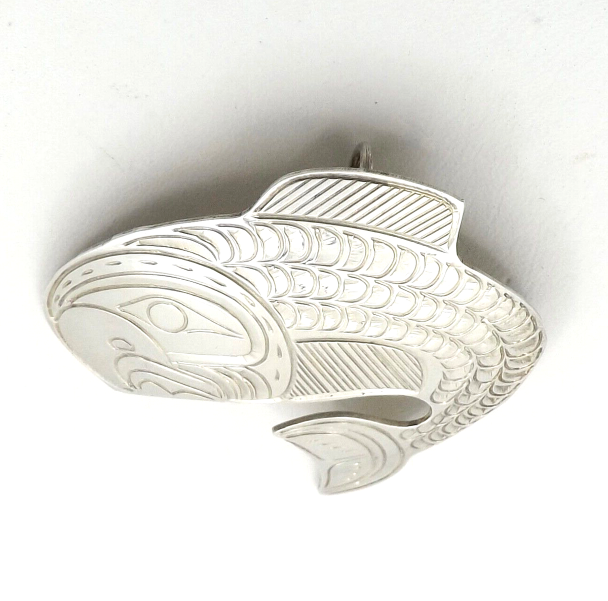 Swirling Bird Vintage Native American Navajo Sterling Silver Pin Swirling Bird Vintage Native American Navajo Sterling Silver Pin