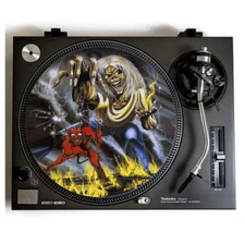 IRON MAIDEN Turntable Slipmat for Vinyl Records 12" DJ Slip Mat heavy metal