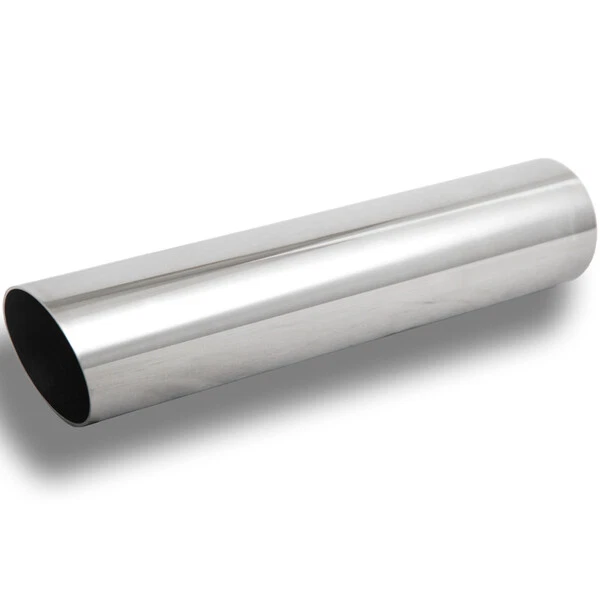 FOX Edelstahl Sportendrohr 63mm Ø 300mm Länge rund uneingerollt schräg Typ 14